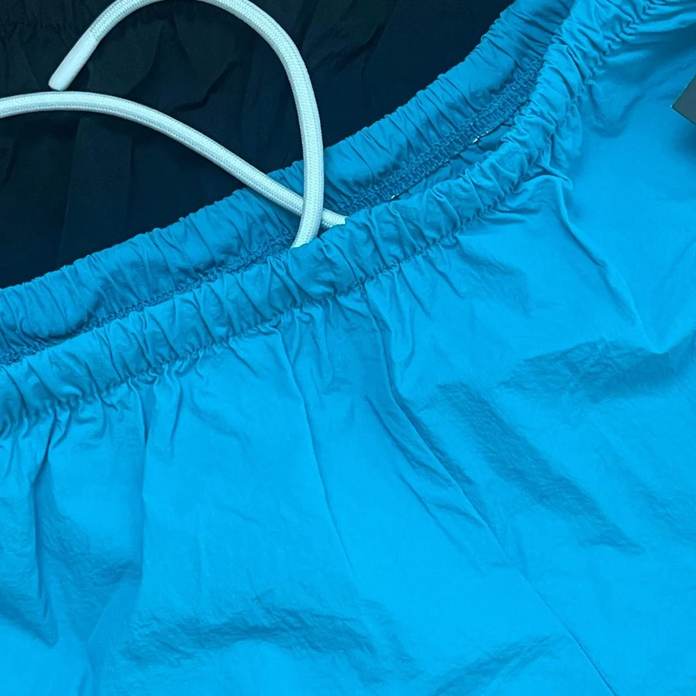 Lot of 2 Art Class Girls 2 Nylon Athletic Sports Shorts Blue & Black Size S 6-7